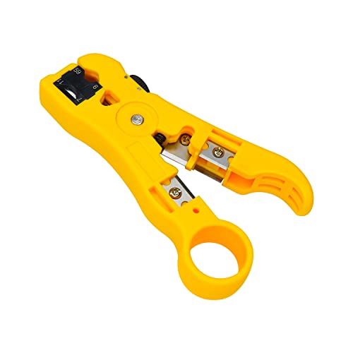 Electronicspices Electronic Spices HT-352 Universal Wire Stripper/Cutter for Flat or Round UTP CAT5 CAT6 Coax Cable Stripping Tool - Image 1
