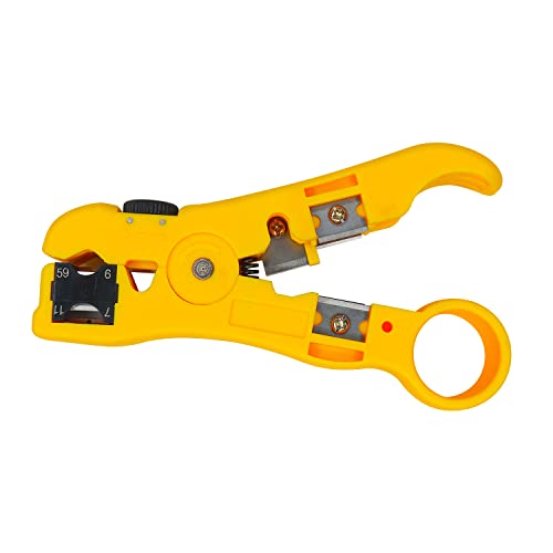 Electronicspices Electronic Spices HT-352 Universal Wire Stripper/Cutter for Flat or Round UTP CAT5 CAT6 Coax Cable Stripping Tool - Image 3