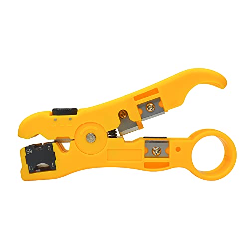Electronicspices Electronic Spices HT-352 Universal Wire Stripper/Cutter for Flat or Round UTP CAT5 CAT6 Coax Cable Stripping Tool - Image 4
