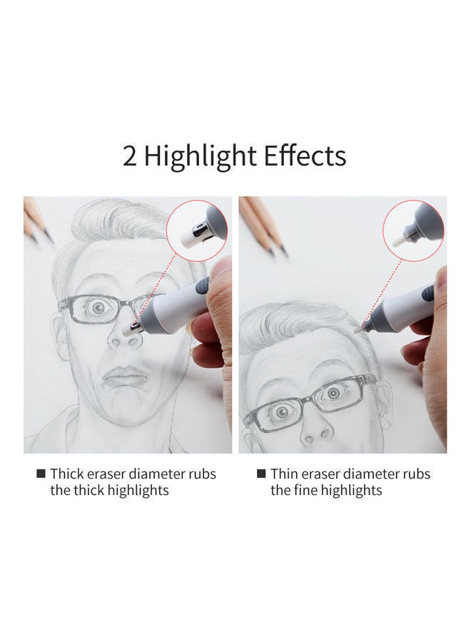 NIBEMINENT Electric Eraser Kit Grey  - Image 4
