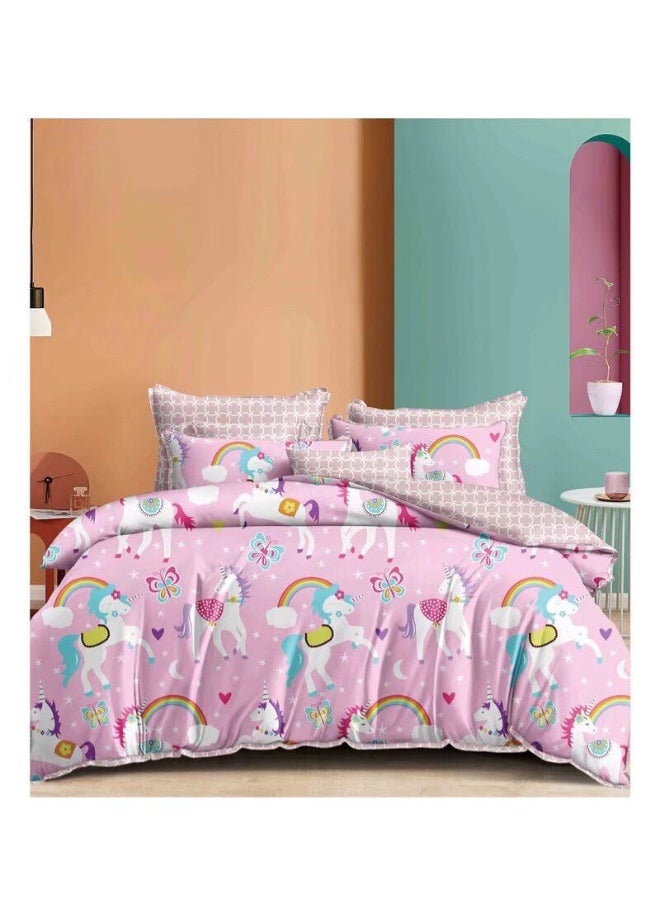 Kids Single Comforter Set 4 Pieces Cartoon Design Bedding Set - Image 3