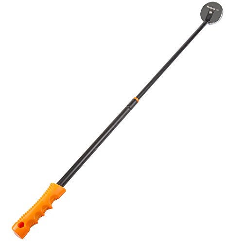 Stalwart Telescoping Magnetic Pickup Tool - 40-Inch Magnet Stick with 50lb Capacity to Safely Retrieve Nails, Screws, and Metallic Objects by Stalwart (Orange) - Image 2