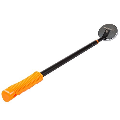 Stalwart Telescoping Magnetic Pickup Tool - 40-Inch Magnet Stick with 50lb Capacity to Safely Retrieve Nails, Screws, and Metallic Objects by Stalwart (Orange) - Image 1