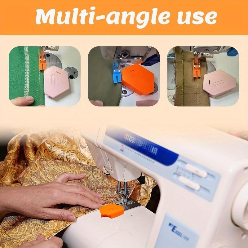 KICKZU KickZu Sewing Guide Magnetic Sewing Guide MultiPurpose Tool Polygonal Sewing Guide Seam Guide Locator Tool Sewing Accessories Supplies Magnetic Seam Stitch Guide for Singer Sewing Machine  - Image 3