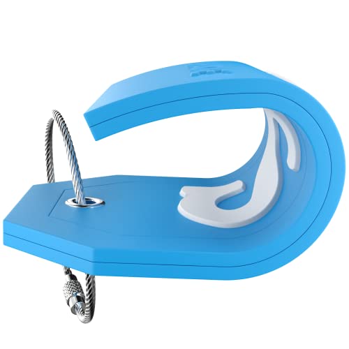 Shacke Initial Luggage Tag with Full Privacy Cover and Stainless Steel Loop - Aqua Teal (Letter S) - Image 4