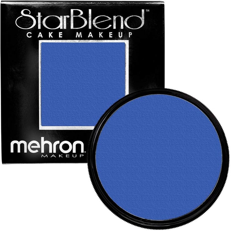 Mehron Makeup StarBlend Cake Makeup - Blue Face Paint & Body Paint, 2 oz (56g) - Image 1
