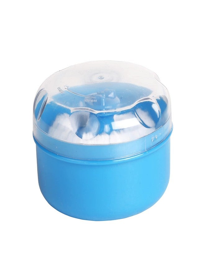 BabyMoo Soft Feel Baby Powder Puff - BPA Free | Box Holder Container for New Born and Kids - Light Blue - Image 1