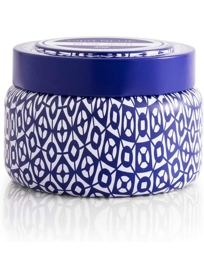 Capri Blue شمعة كابري بلو بركان مطبوعة في علبة سفر فاخرة مع مزيج شمع الصويا طويل الأمد مع رائحة استوائية فواحة باللون الأزرق 85 أونصة - Image 3