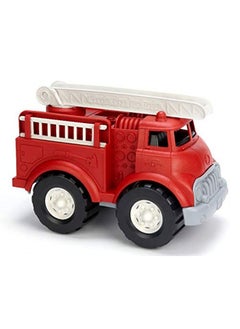 Green Toys Green Toys Fire Truck, Red CB - Pretend Play, Motor Skills, Kids Toy Vehicle. No BPA, phthalates, PVC. Dishwasher Safe, Recycled Plastic, Made in USA. 