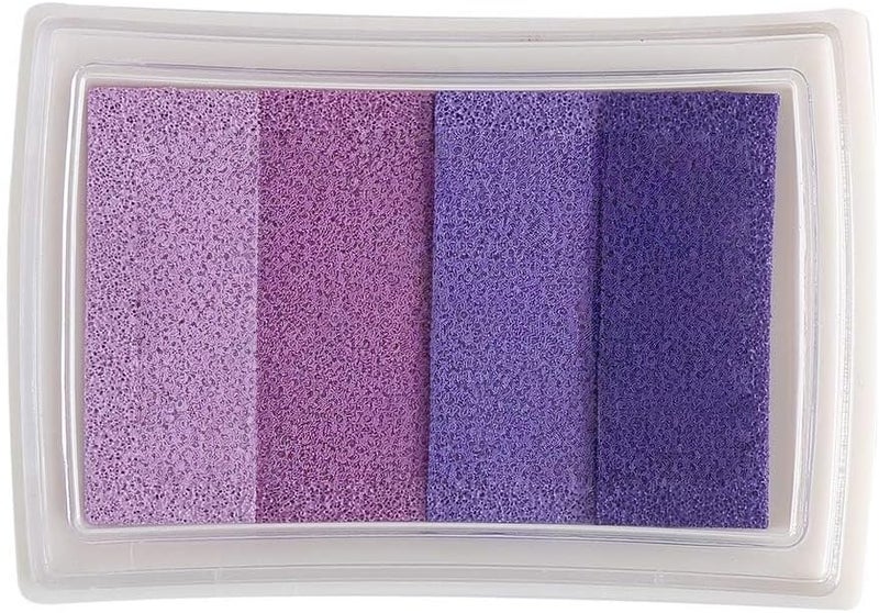 Stamp Ink Pads for Paper Wood Fabric for Finger Paiting Printing (Purple)