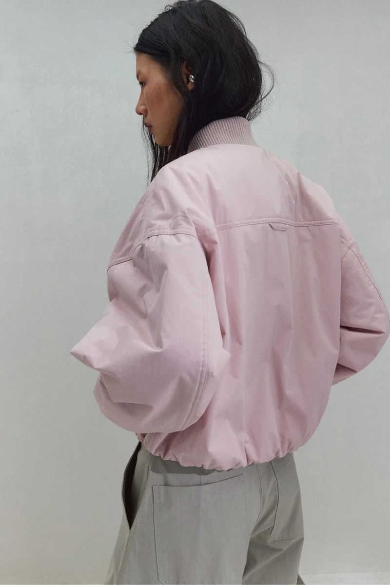Suud Collection Pink Bob Short Coat