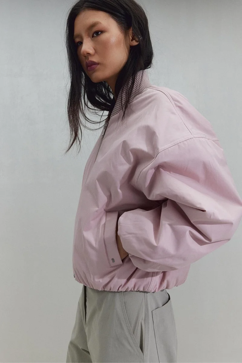 Suud Collection Pink Bob Short Coat