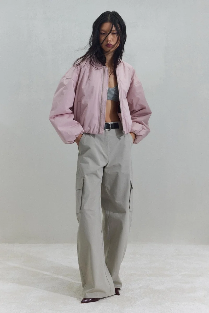 Suud Collection Pink Bob Short Coat