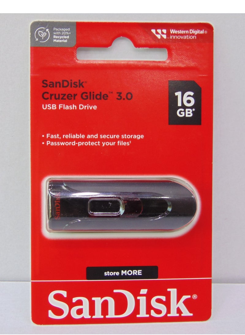 Sandisk SanDisk Cruzer Glide 3.0 USB Flash Drive - 16GB  - Image 1