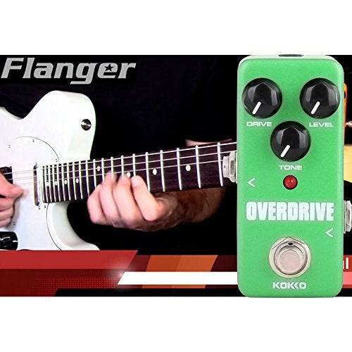 KOKKO Guitar Mini Effects Pedal Over Drive - Warm and Natural Tube Overdrive Effect Sound Processor Portable Accessory for Guitar and Bass, Exclude Power Adapter Green - FOD3 - Image 3