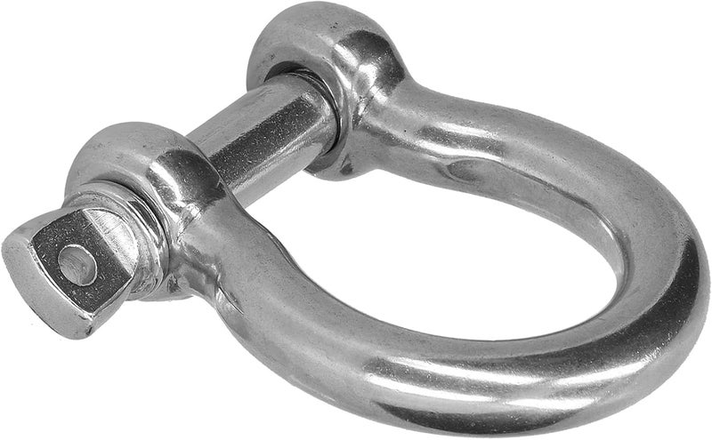 Stainless Shackles Anchor Shackles Stainless Steel 10PCS D Ring Shackles for Electric Power Metallurgy Machinery Railways Ports Mining - Image 5