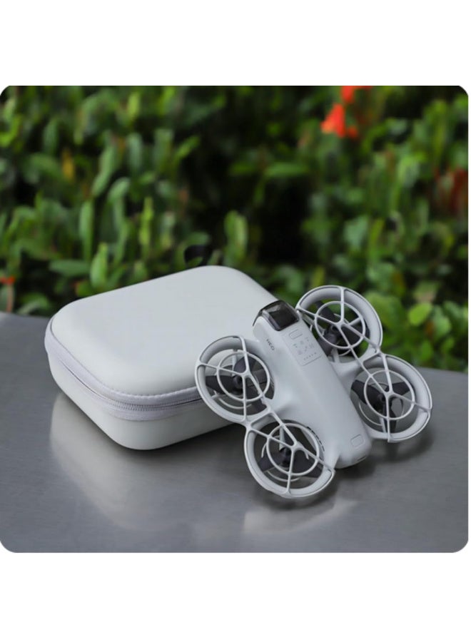 1pcs Portable Carrying Case for DJI Neo Drone Hard PU Travel Storage Bag Shockproof Case Waterproof Protector Accessories Grey - Image 5