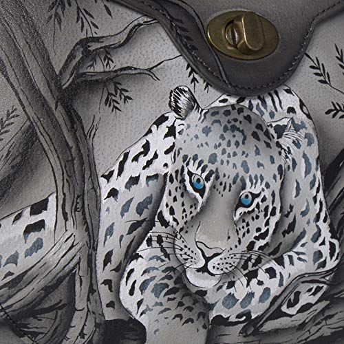 Anna by Anuschka womens Sling Flap Shoulder Bag, African Leopard, One Size US - Image 3