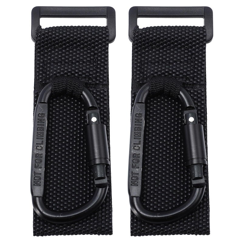 2 Pcs Non Slip Stroller Hooks For Pram Diaper Bag Holder Compatible With Pushchairs And Electric Bikes - Image 2