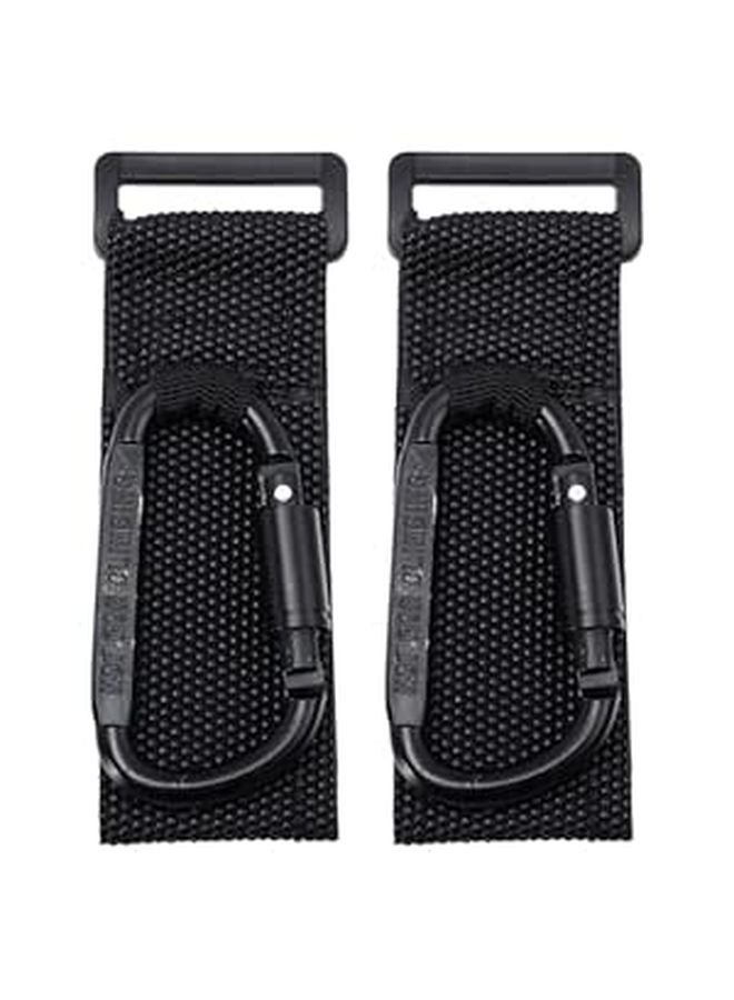2 Pcs Non Slip Stroller Hooks For Pram Diaper Bag Holder Compatible With Pushchairs And Electric Bikes - Image 1