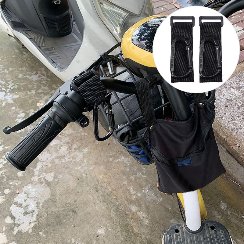 2 Pcs Non Slip Stroller Hooks For Pram Diaper Bag Holder Compatible With Pushchairs And Electric Bikes - Image 5