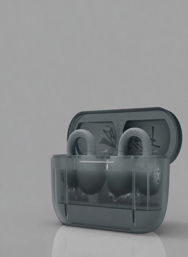 ZOMBIESCAT Wireless Earbuds Clip-on BT5.3 Earbuds, True Wireless Sports Clip-On Open-Ear Earbuds, Cool Light Effect Design, Light and Comfortable, High Efficiency and Energy Saving for Smart Phone - Image 4