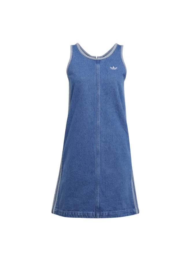 اديداس adidas DENIM 3S DRESS Blue Originals Women SKIRTS / DRESSES