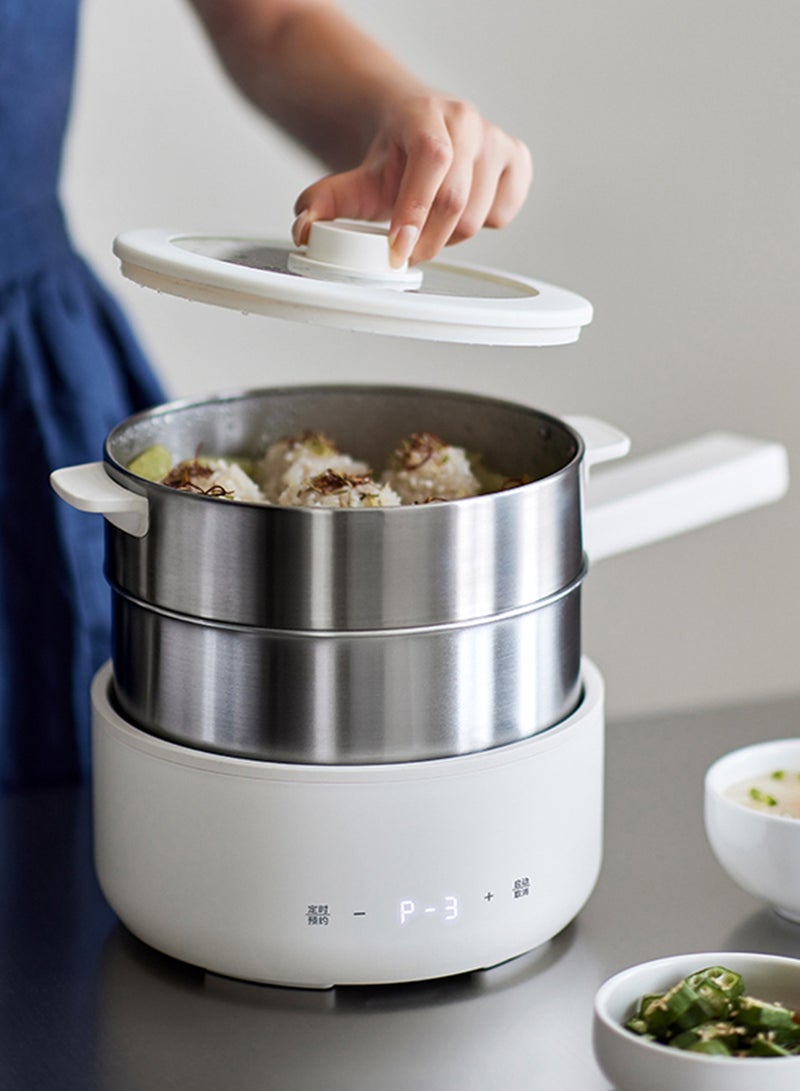Olayks 2.5L Electric Multifunction Cooker – 1000W Detachable Pot with Steamer Tray, 5 Power Levels, Timer & 24H Preset, Non-Stick Inner Pot - Image 5