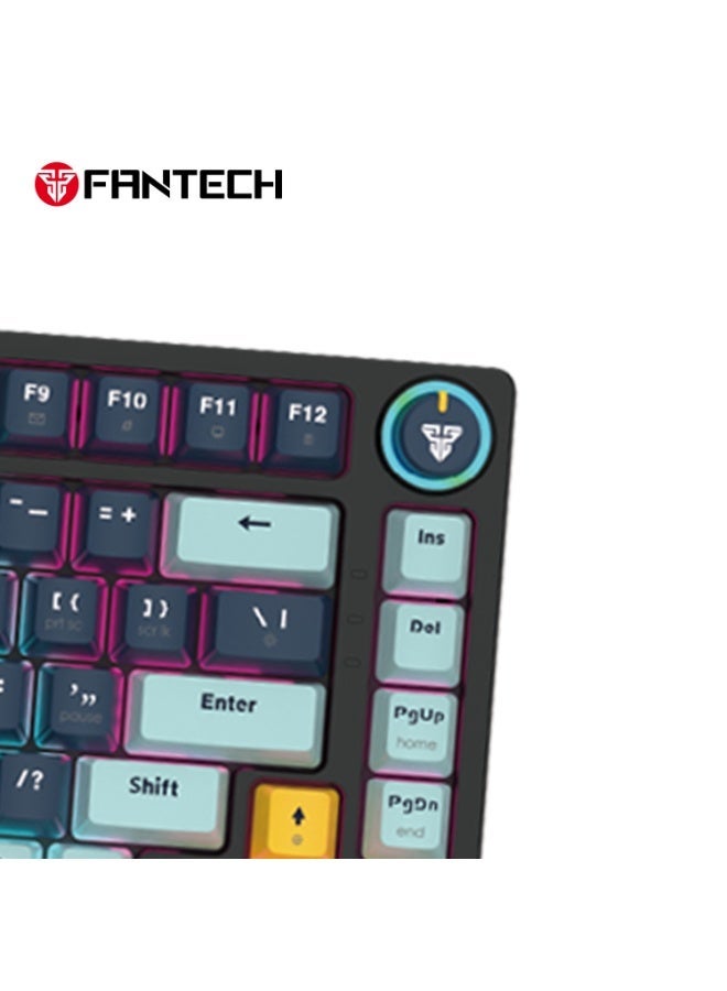 FANTECH MK875 V2 ATOM 81 MIZU Edition Mechanical Gaming Keyboard, Blue Switch, Multicolour Backlight, Compact Keyboard - Image 4