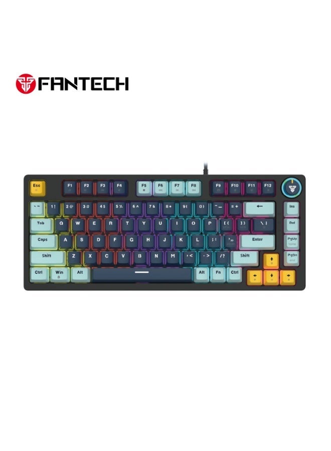 FANTECH MK875 V2 ATOM 81 MIZU Edition Mechanical Gaming Keyboard, Blue Switch, Multicolour Backlight, Compact Keyboard - Image 1