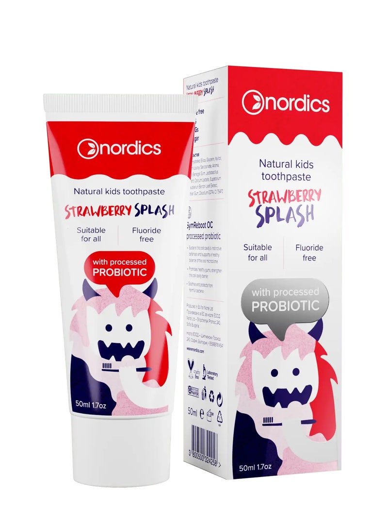 NORDICS Kids toothpaste Strawberry Splash Probiotic