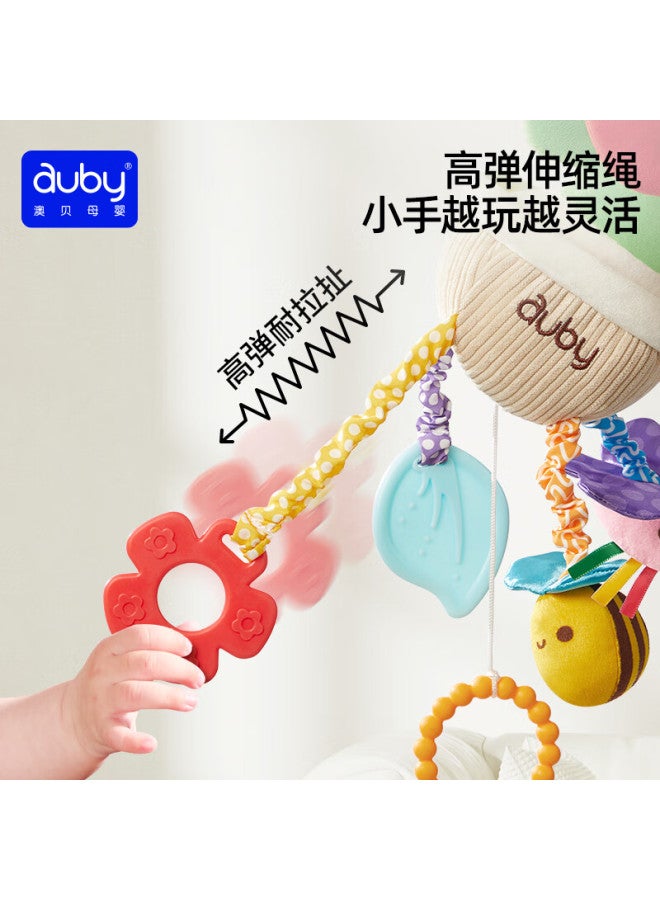 Auby Baby Stroller Pendant Toy Pull-out And Pull-in Fun, 0-1 Year Old Head-lifting Training Car Bedside Hanging Bell, Newborn Gift