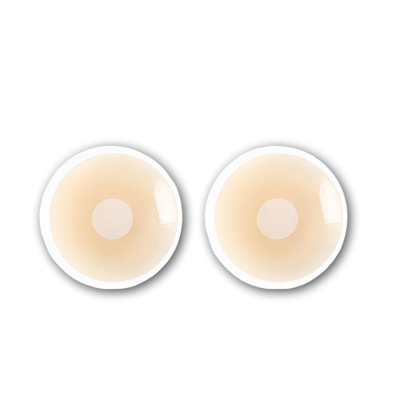 Silicone Adhesive Shields - Thin, breathable breast covers for seamless undergarment wear, natural appearance, and lasting comfort without bulk. (3pcs) - Image 1