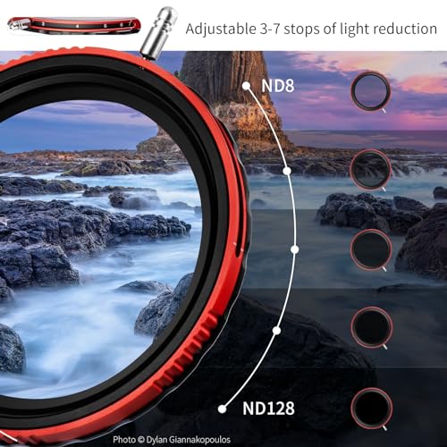 Haida 95mm VNDCPL 2 in 1 ND8ND128 Adjustable Filter 37 Stops for Camera Lens MultiCoating NanoCoating Polarizer Variable Neutral Density Filter Pro IISeries - Image 3