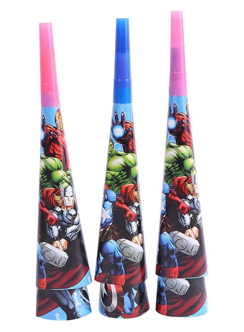 Tamona 6-Piece Avengers Birthday Horns - Image 2
