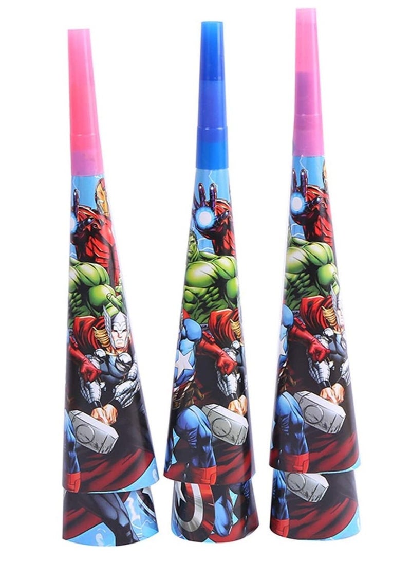 Tamona 6-Piece Avengers Birthday Horns - Image 1