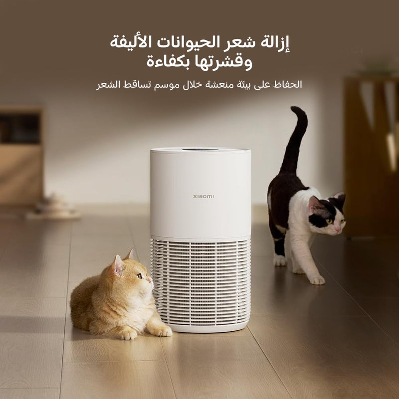 شاومي منقي هواء ذكي من شاومي للحيوانات الأليفة، مزود بفلتر عالي الكفاءة لالتقاط شعر ووبر الحيوانات الأليفة بزاوية 360°، تشغيل فائق الهدوء، وخوارزمية تلقائية AC-M30-SC أبيض - Image 2