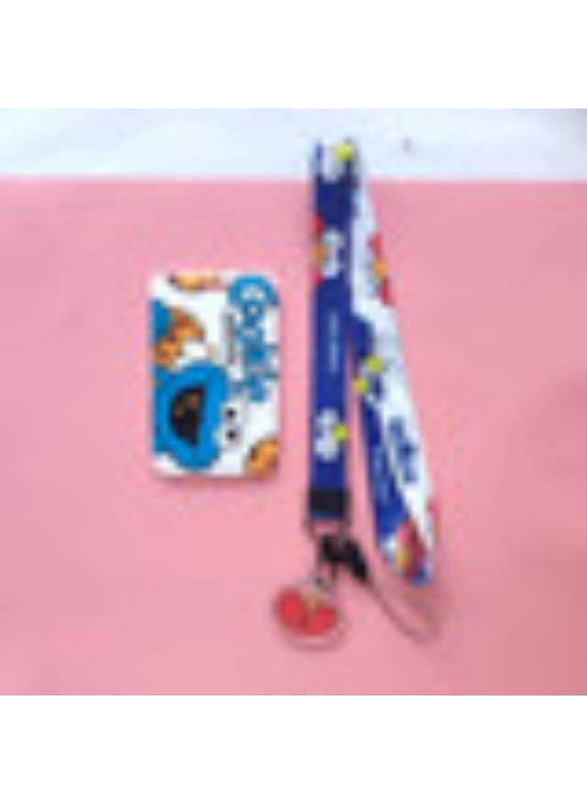 NIBEMINENT 1 - Piece Sesame Street Kpop Photo Card Holder Pendant Key Chain ID Badge Holder ID Card Holder Photo Card Protector for School ID Office ID Access Card for Women Girls  - Image 1