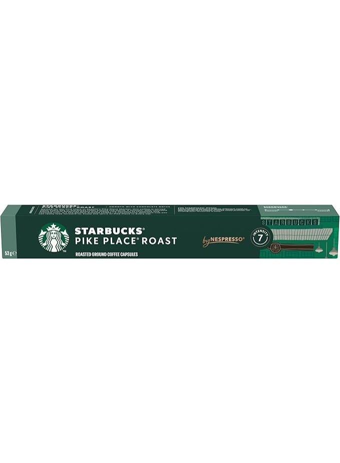 Starbucks Pike Place Roast by Nespresso Medium Roast Coffee Capsules 10pcs - Image 1