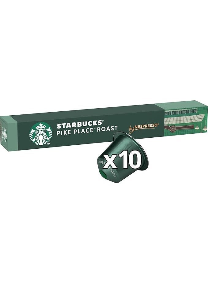 Starbucks Pike Place Roast by Nespresso Medium Roast Coffee Capsules 10pcs - Image 3