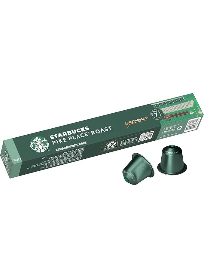 Starbucks Pike Place Roast by Nespresso Medium Roast Coffee Capsules 10pcs - Image 2