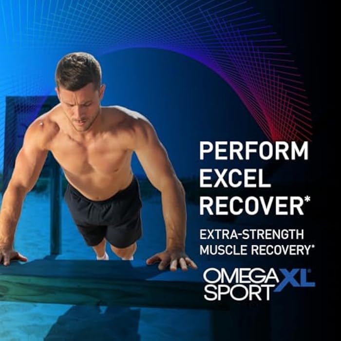 OmegaXL Sport Extra Strength Muscle Recovery Supplement, 60 Count | Respiratory Support, Improves DOMS and ROM, Clinically Supported, Green-Lipped Mussel Oil, Muscle support, Soft Gel Pills - Image 4