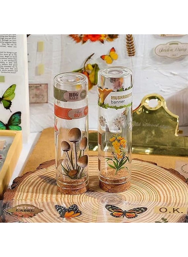 تيمسون ملصقات تيمسون ذاتية اللصق، 500 قطعة/100 ورقة، ملصقات طبيعية عتيقة، ملصقات ديكورية عتيقة، ملصقات DIY للمشروعات والمجلات والفنون والحرف اليدوية، بلاستيكية، متعددة الألوان - Image 5