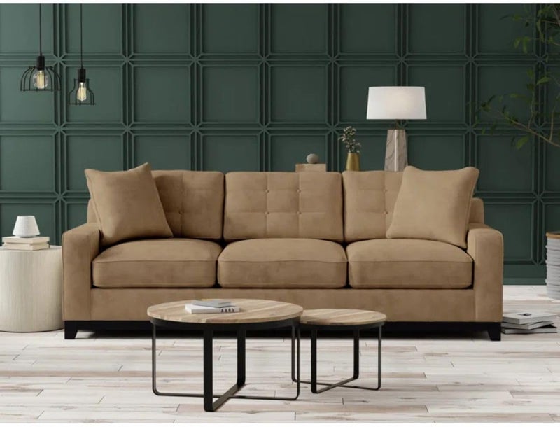 Comfynest 93" Square-Arm Convertible Sofa Bed - Image 1