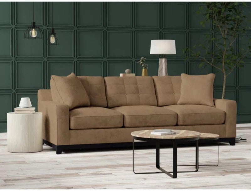 Comfynest 93" Square-Arm Convertible Sofa Bed - Image 4