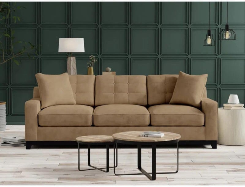 Comfynest 93" Square-Arm Convertible Sofa Bed - Image 3