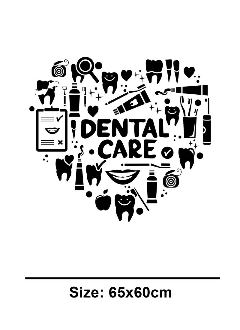 Spoil Your Wall Dental Care Design with Icons Wall Decal - Wall Arts Home Décor - Wall Sticker, 70x60 cm by Spoil Your Wall  - Image 3