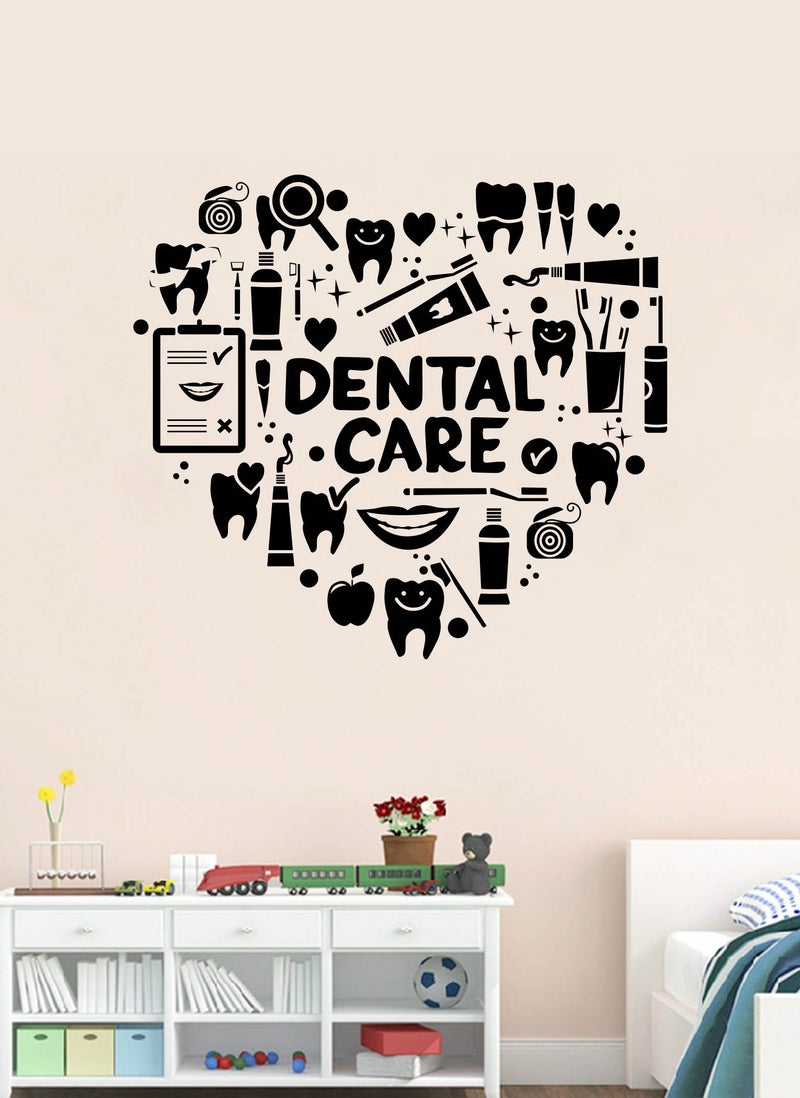 Spoil Your Wall Dental Care Design with Icons Wall Decal - Wall Arts Home Décor - Wall Sticker, 70x60 cm by Spoil Your Wall  - Image 1
