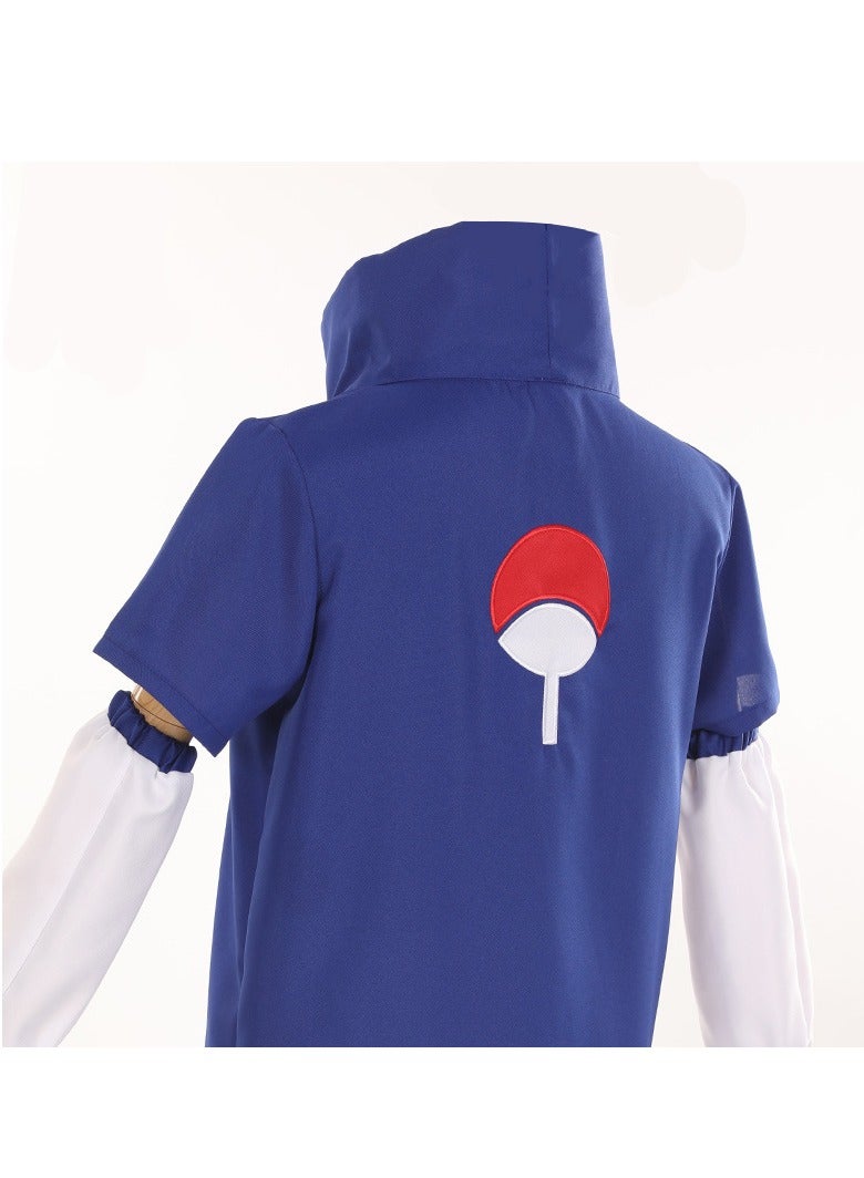 Naruto Uchiha Sasuke Costume Halloween Cosplay Costume for Boys