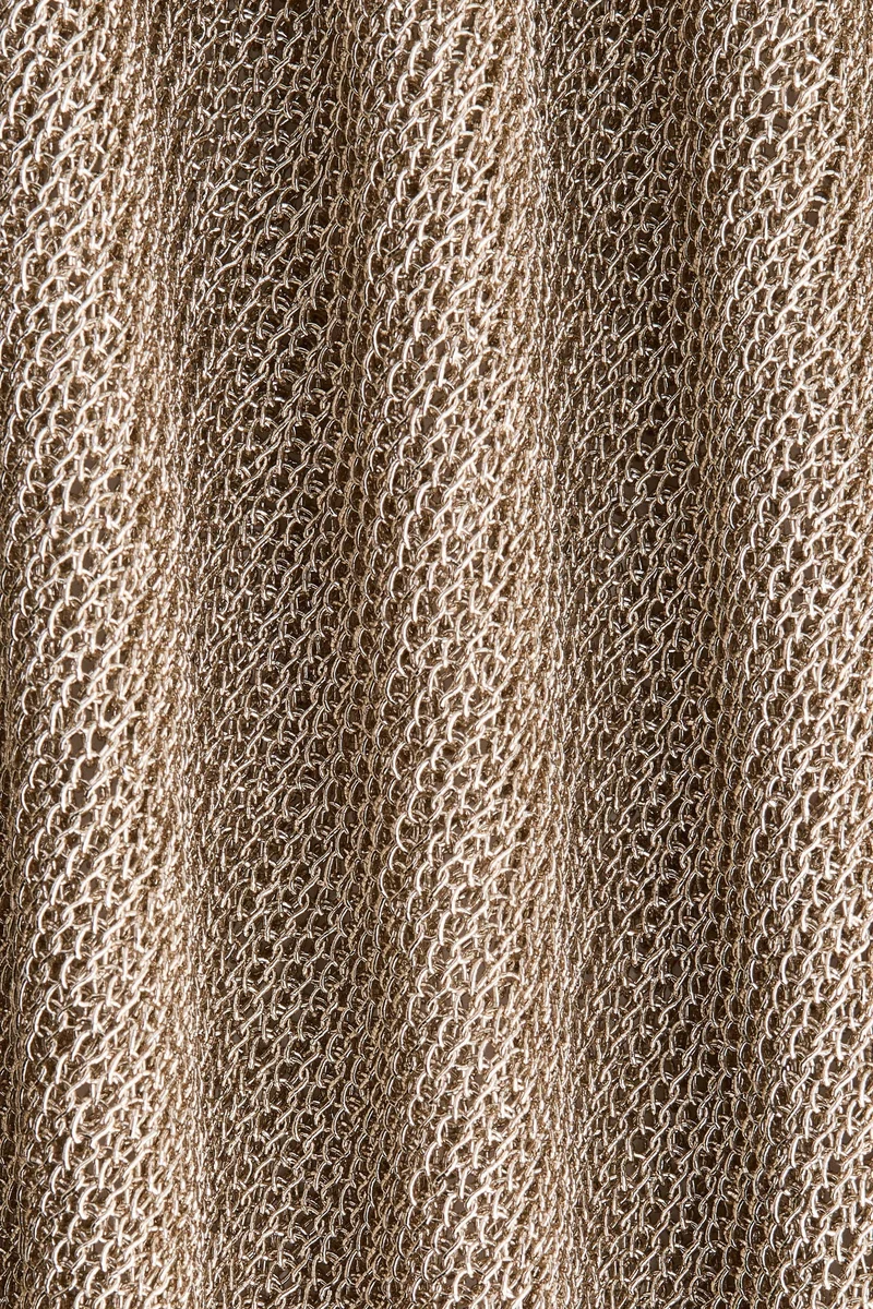 H&M Metallic knitted top